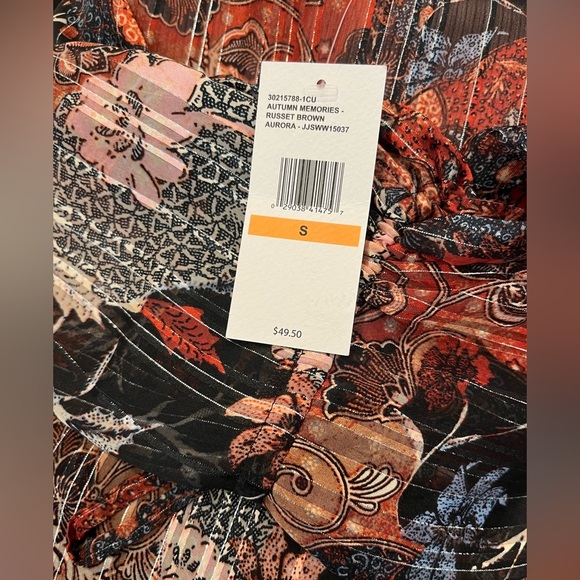 NEW JESSICA SIMPSON - Aurora Top in Autumn Memories - Picture 5 of 6